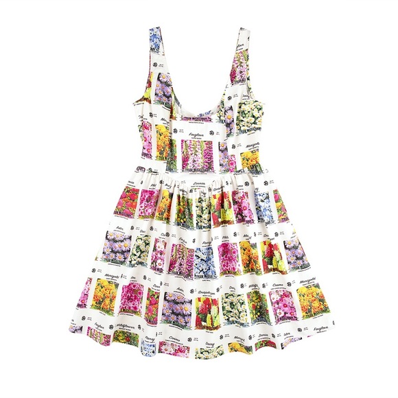 Tyler Mcgillivary Dresses & Skirts - Tyler Mcgillivary Seed Packet dress size large Floral Print Sleeveless Dress